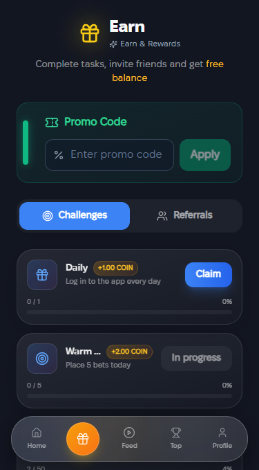 Swiply — Earn